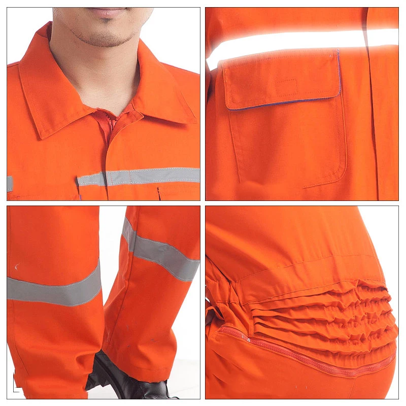플러스 사이즈 반사 샴 작업복 남성 여성 봄 가을 용접 정비공 Jardineira Coverall S-3XL