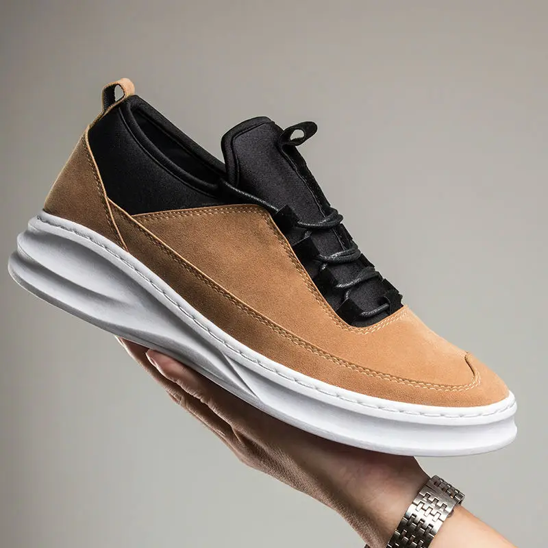 2017 font b Men b font Increased font b Shoes b font Autumn Winter Patchwork font