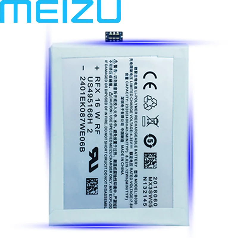 

Meizu 100% Original B030 2400mAh New Production Battery for Meizu MX3 M351 M353 M355 M356 MX 3 PHone high quality