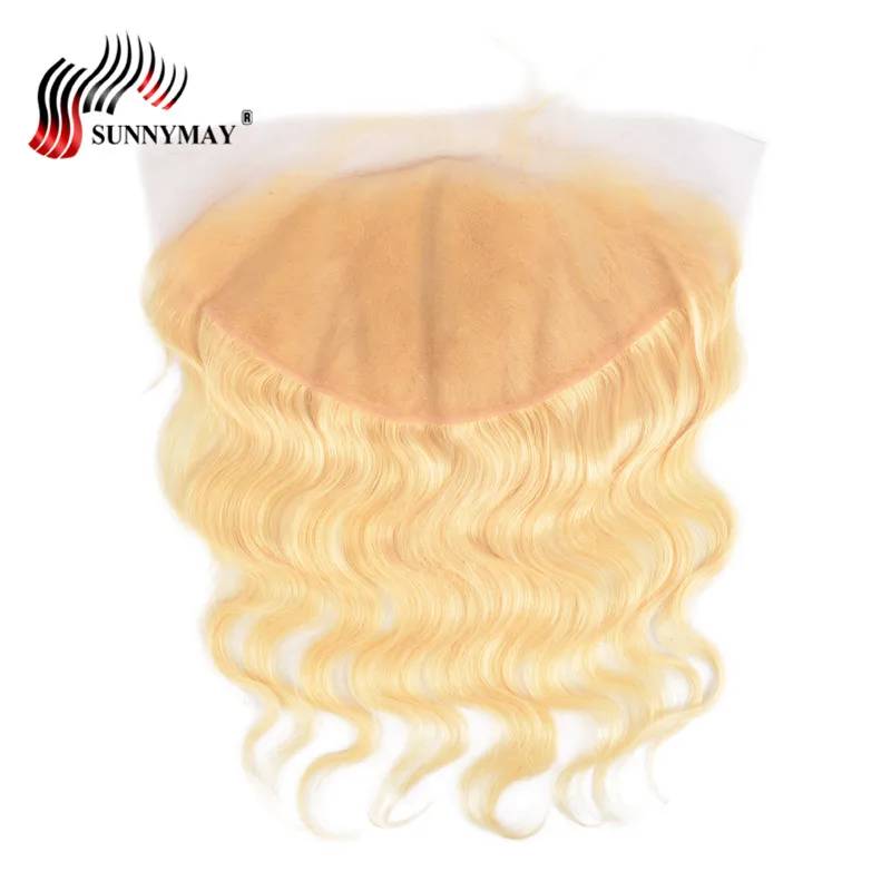 

Sunnymay 13x6 Blonde Lace Frontal Closure 613 Color Brazilian Virgin Body Wave Human Hair Frontal With Baby Hair Pre Plucked