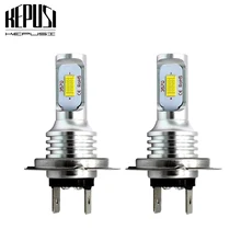 Buy 2x H7 Led Fog Light Bulb Auto Car Motor Truck Canbus Error Free LED Bulbs Driving Lights DRL Lamp 12V 24V for Cars White Golden Free Shipping