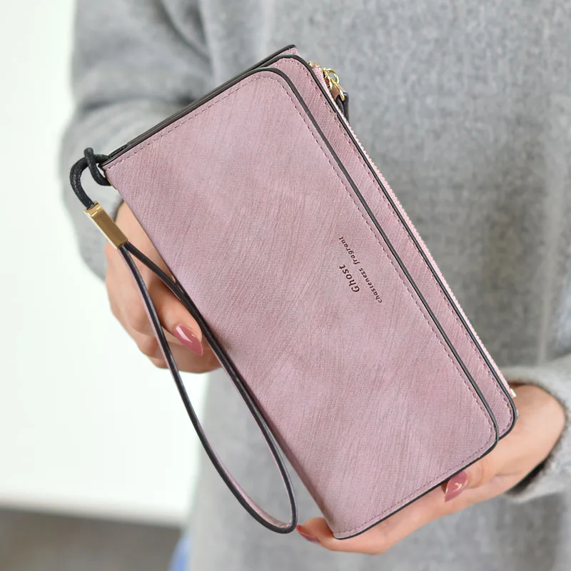 

2019 New Handbag Women Wallet and Girl's Long-term Version of Large Capacity Multifunctional Wallet Student's Wrist Band Wallet