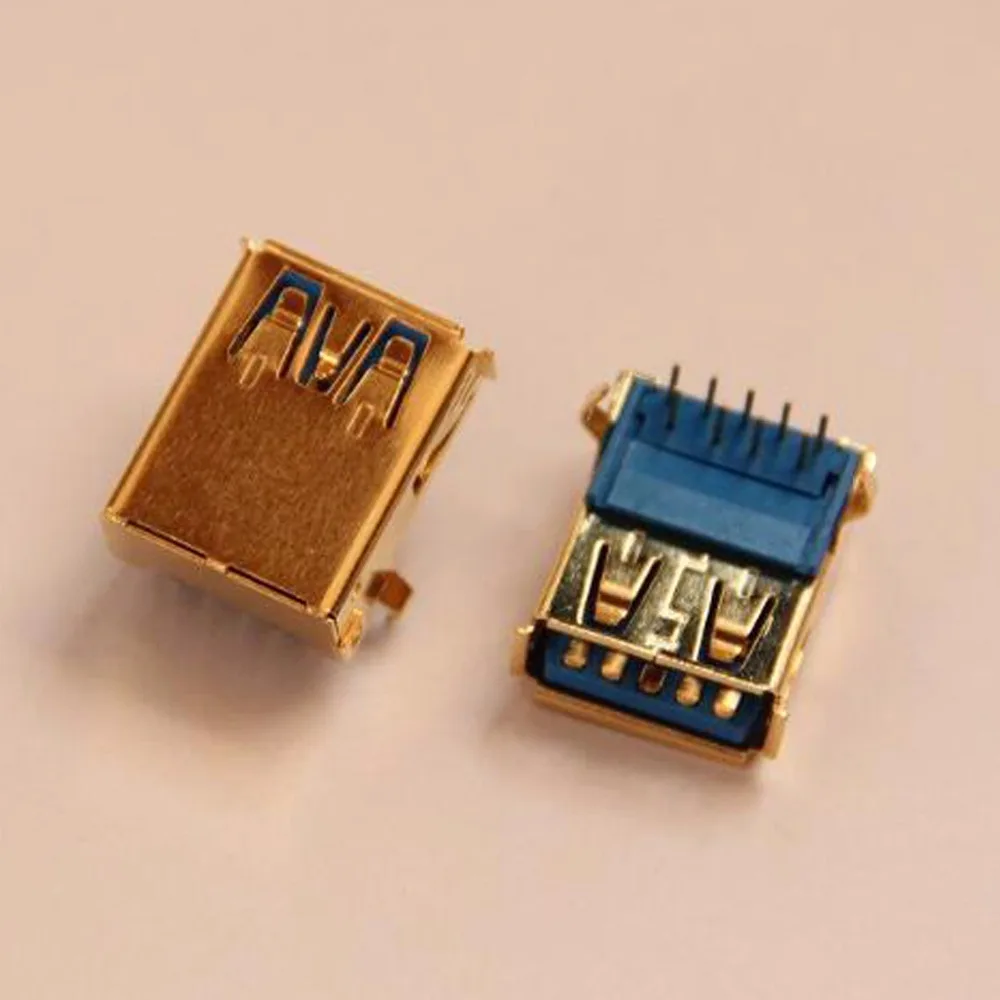 5 шт. разъем типа A USB 3 0 с золотым покрытием и медным корпусом гнездо 90