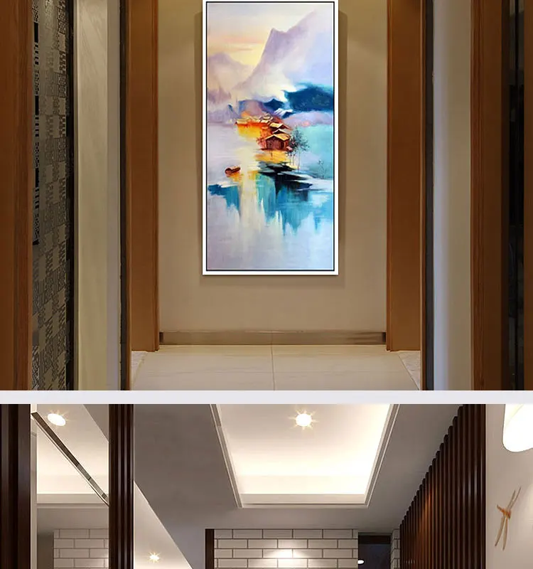 

Hand-painted modern home decor room hall wall art picture white orchid flower thick colors oil painting on canvas
