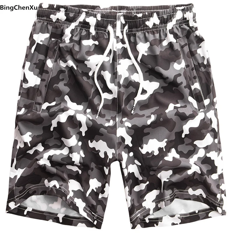 

2019 camouflage Men Big Size 8XL Board Shorts Plus Size Beach Shorts camo Men Shorts Quick Drying Short Mens Pants Swimwear 4926