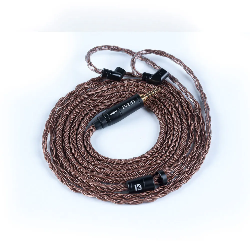 Conector para kz 4.4mm com Mmcx Kbear Núcleo Atualizado Cobre Puro Equilibrado Cabo 2.5 - 3.5 2pin Qdc Zs10 Pro Zsx C12 Blon Bl-03 16 - Image 4