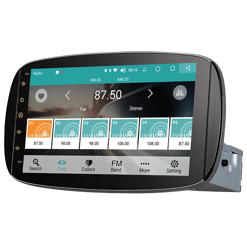 Excellent Android 8.0 9 inch Car DVD Player Stereo Radio GPS Navigation Bluetooth 4GB/32GB Auto Radio for Mercedes-Benz Smart 10