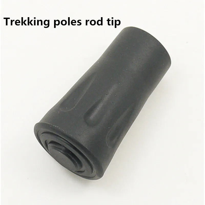 Outdoor boarded stick rod tip walking stick crutch Fitting Rod tip sleeve protective sleeve Round rubber wear-resistant feet03