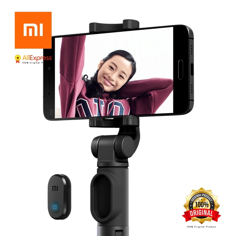 Складной штатив для селфи Xiaomi, Bluetooth, селфи-Палка с беспроводным затвором, селфи-Палка для iPhone, Android, Xiaomi