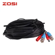 ZOSI 60FT BNC Video DC Power Security Cable for CCTV Surveillance Camera DVR System