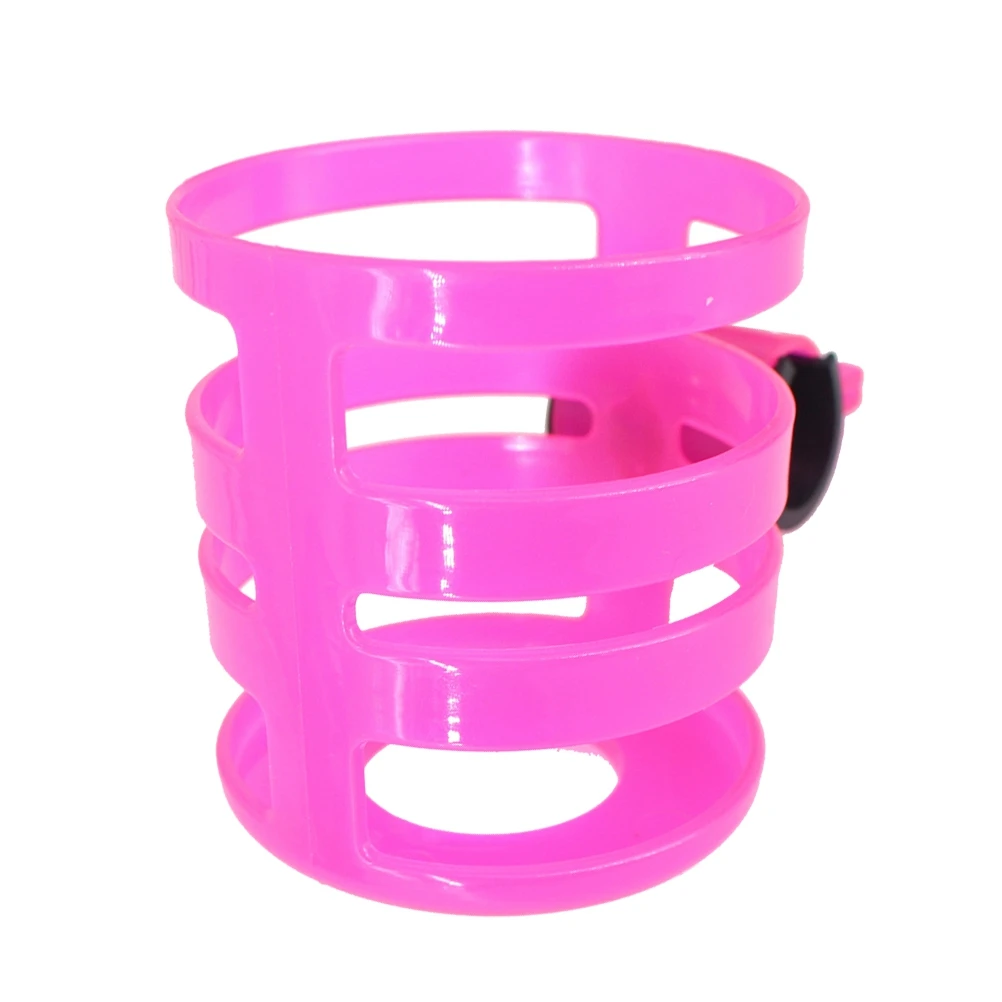 

Stroller Cup Holder Drink Holder Water Bottle Holder Rack Cage for Stroller Bicycle (Pink)