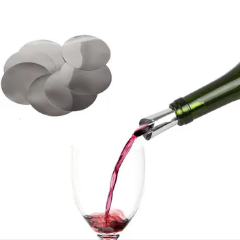 

Wine Disc Practical Disk Pourer Wine Whisky Foil Pourers Stop Drop Spout Wine Tasting Party Gift Bar Tools Wine Pourer ZA6353