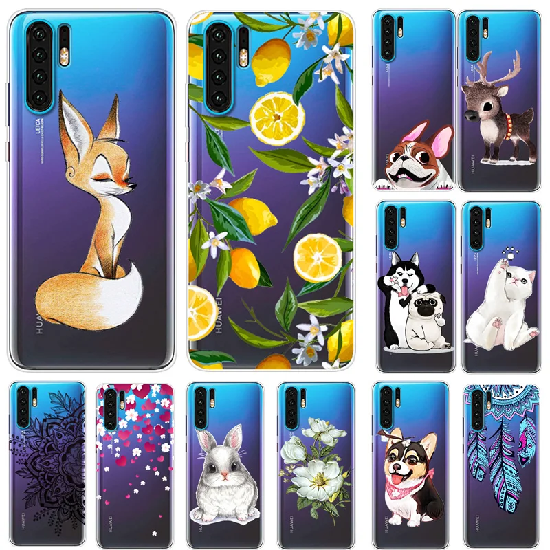

Cases For Huawei P30 Lite Phone Cover Soft Silicone Colorful Printing Back Case Cover For Huawei P30 Pro VOG-L29 ELE-L29 Fundas