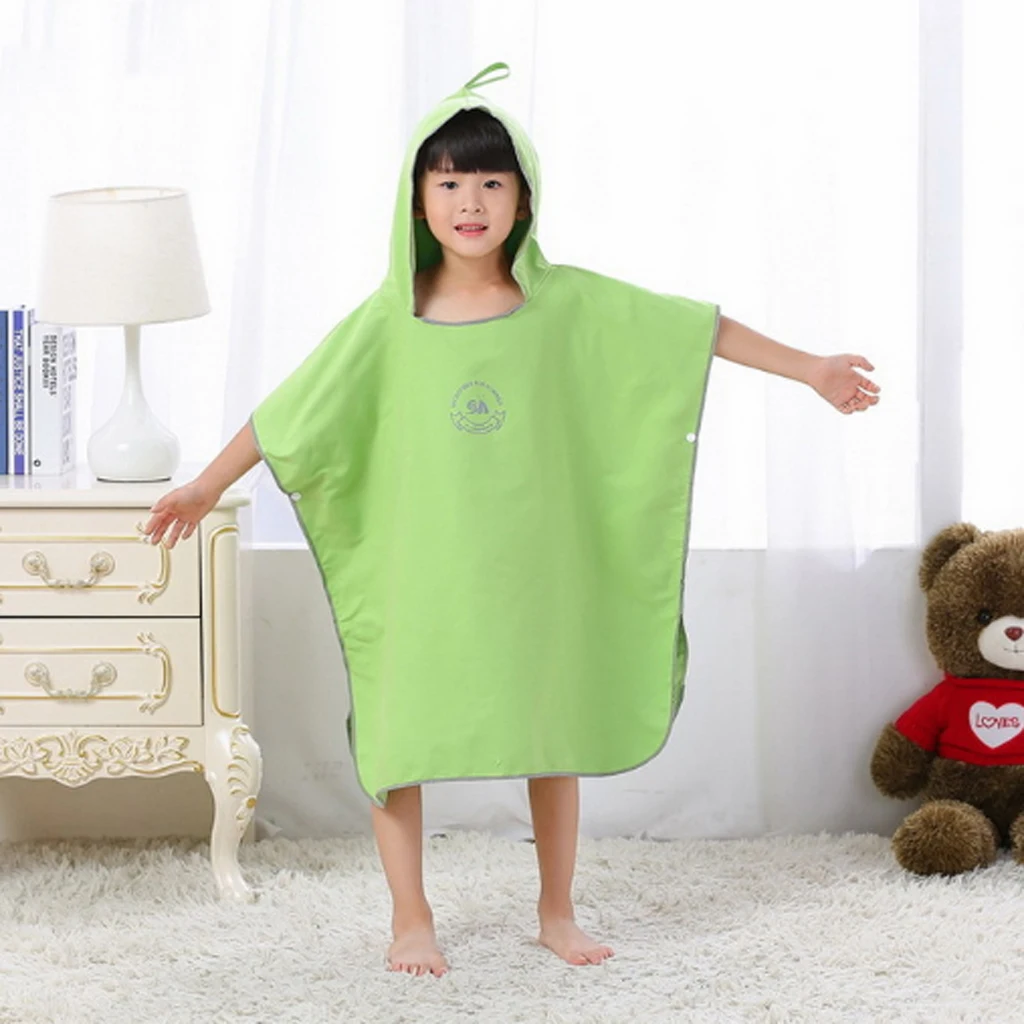 Water Sport Surf Poncho Wetsuit Changing Robe Towel with Hood for Men Women Kids Teenager changing at the Pool or Beach