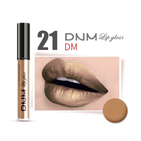 DNM сверкающий блеск для губ, помада, оттенок, увлажняющий блеск, макияж, жидкий блеск для губ, помада, макияж, 52 цвета, блестящая краска, брендовая косметика - Цвет: 21 DM