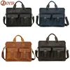 JOYIR 2022 Vintage Men's Cow Genuine Leather Briefcase Crazy Horse Leather Messenger Bag Male Laptop Bag Men Business Travel Bag ► Photo 2/6