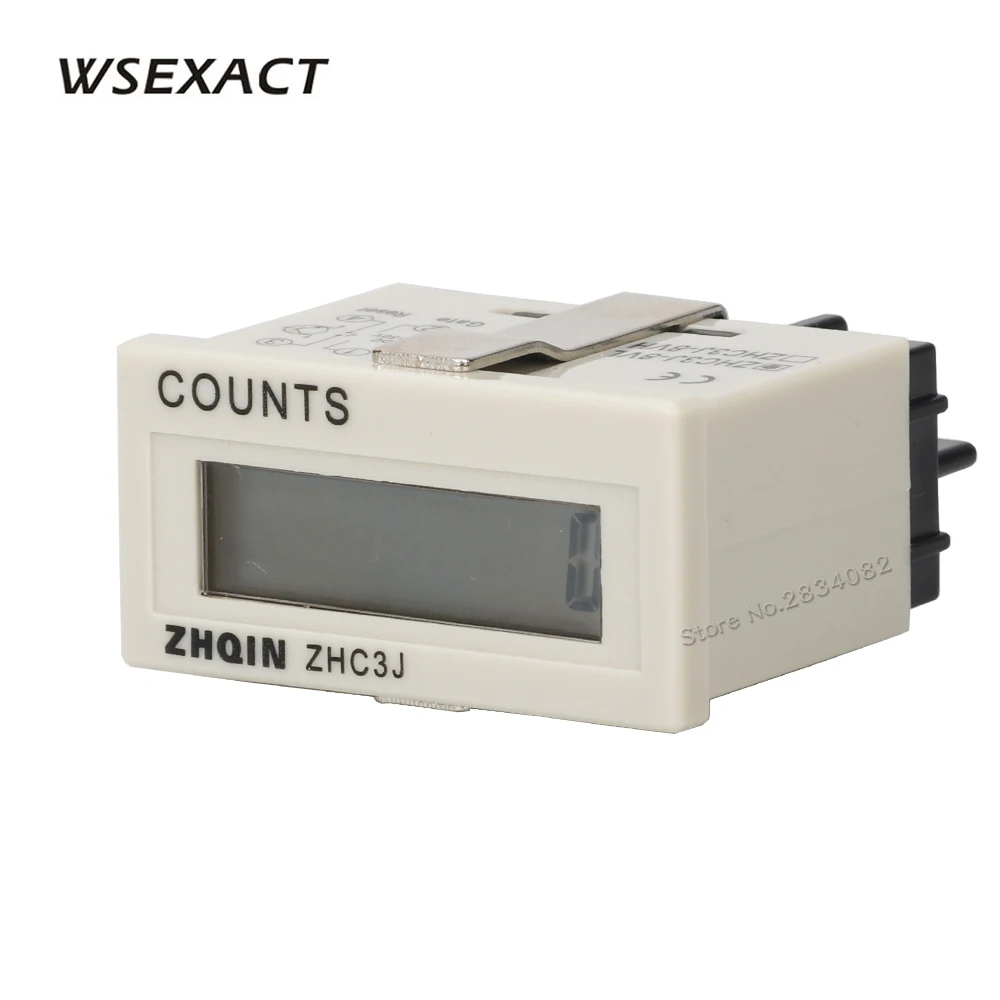 

100-220VAC 4-30VDC No voltage Counters 8 digit digital counts 0-99999999 48*24mm ZHC3J-8