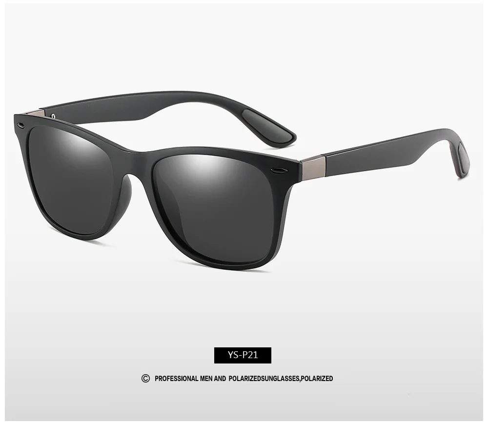 ZXWLYXGX, классические поляризационные солнцезащитные очки, для мужчин и женщин, фирменный дизайн, для вождения, квадратная оправа, солнцезащитные очки, мужские очки, UV400, Gafas De Sol - Цвет линз: C2
