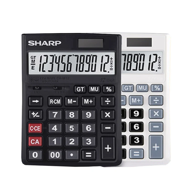 Sharp CH-M12 Small Desktop Calculator Business Office Financial Accounting Computer