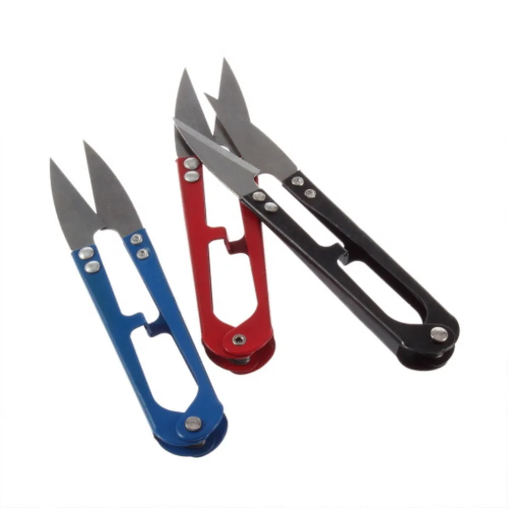 

1pcs Useful U Shape fishing Scissors Nipper Trimming Scissors Nippers Stainless Steel Well-made Super-sharp free shipping