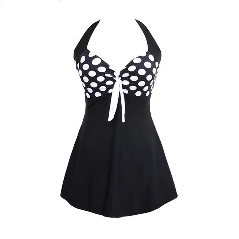

2019 Halter Women one Piece Swimsuit Dress Swimwear Plus Size Bathing Suit Push Up Beach Wear Female Biquinis M-4XL