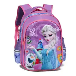 Новая школьная сумка для девочек с героями мультфильмов; детская школьная сумка принцессы Софии и Эльзы; школьная сумка-рюкзак; Детские