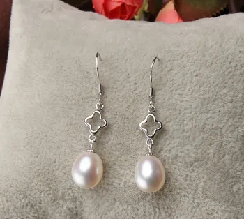 

Fashion Natural Real Genuine Fresh Water Pearl Earrings Drop Earrings Jewelry Girls' Women Female Jewellery