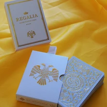 Regalia Белое золото Роскошные игральные карты покер размер колода Shin Lim Cartamundi магический реквизит