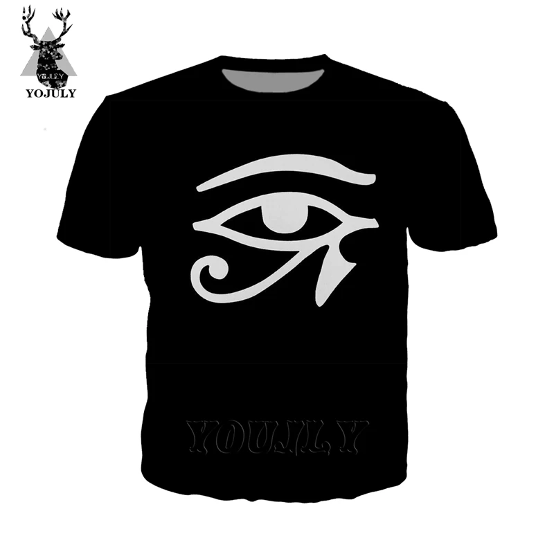 Футболка Egypt Horus eye, off white, мужская, удобная, 3d принт, аниме, harajuku, футболки, модные, унисекс, хип-хоп, с круглым вырезом, уличная одежда, топы, A96 - Цвет: 7