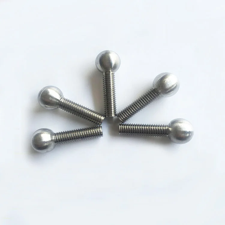 2pcs M6 M8 M10 Stainless Steel Ball Head Screw Bolts 8mm/15mm/18mm Head