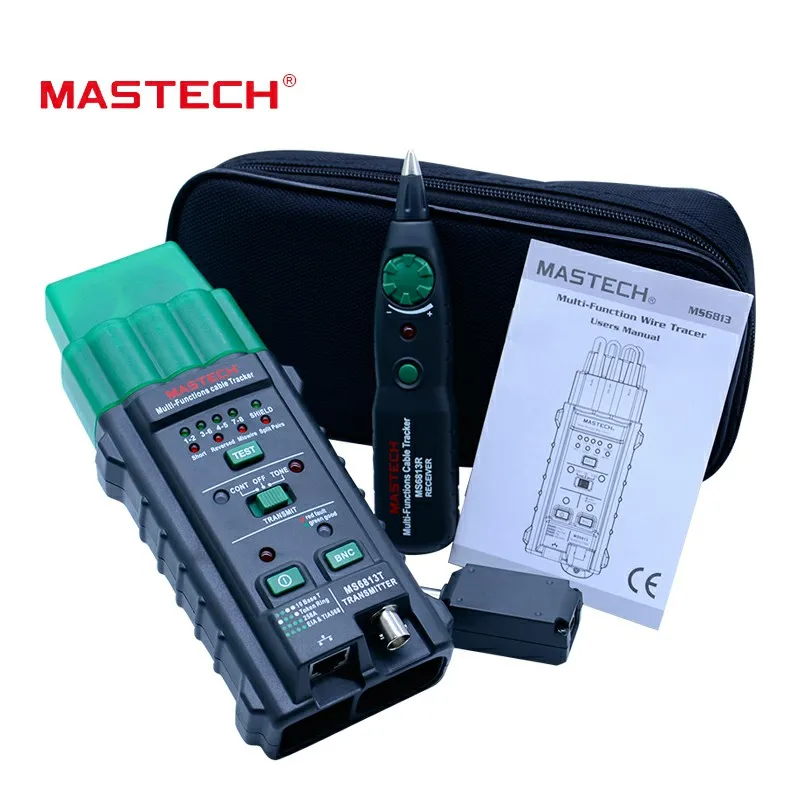 

MASTECH MS6813S RJ45 Cable tracking finder Telephone Wire Tracker Tracer Toner Network Cable Tester Detector Line Finder