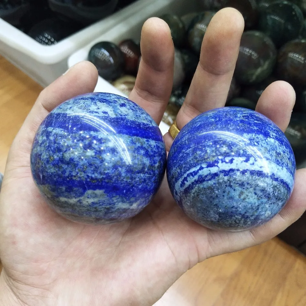 50-60mm high quality natural lazuline crystal ball household decoration ball diviner energy