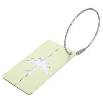 

New Aluminium Travel Luggage Baggage Tag Suitcase Identity Address Name Labels(Green)