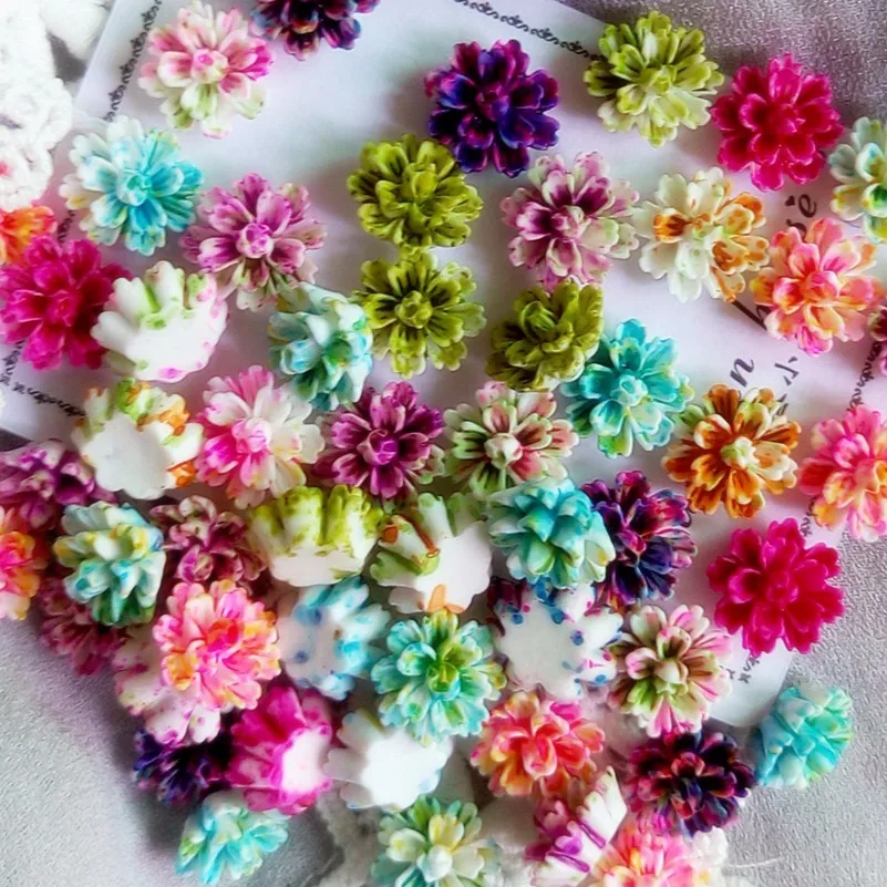 resin cabochon flower