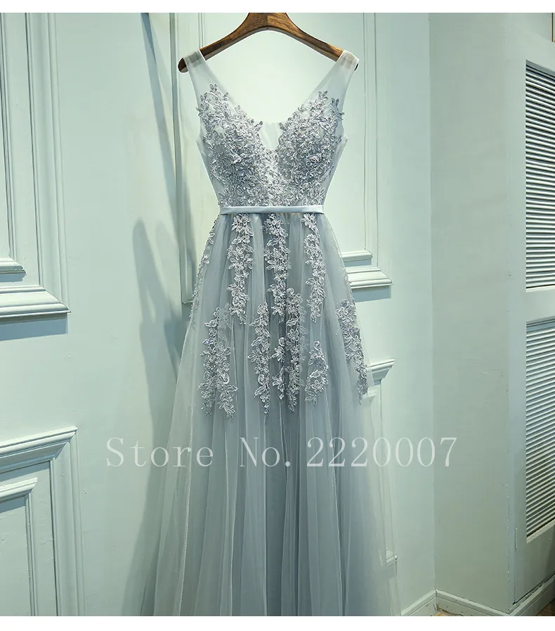 Sexy V Neck font b Bridesmaid b font font b Dress b font Floor Length Prom