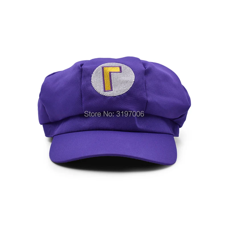New  5 Colours Anime Super Mario Hat Cap Luigi Wario Waluigi Bros Cosplay Baseball Costume Cartoon Hats 