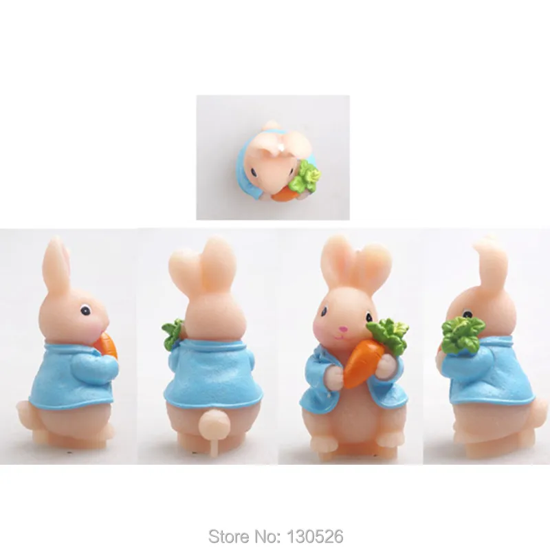 Пасхальный милый кролик с морковкой Форма 3D силиконовая форма для торта украшение торта фонданта форма животного для кухни аксессуары