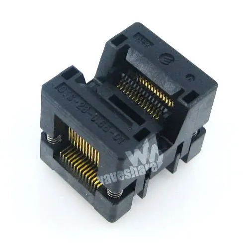 OTS-28-0.65-01 SSOP28 TSSOP28 Enplas IC Test Burn-in Socket Programming Adapter 0.65mm Pitch 4.4mm Width