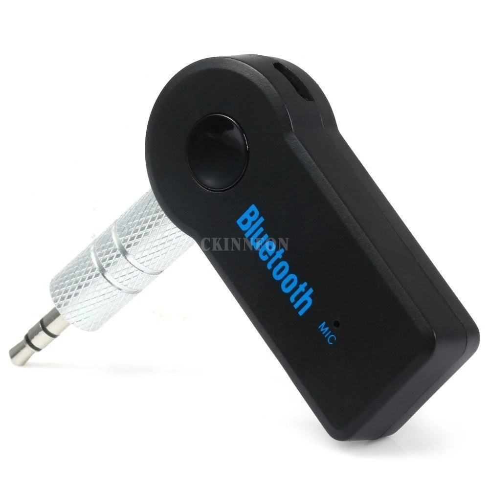 Высокое качество 50 шт./лот 3,5 мм Беспроводной Bluetooth Car Kit AUX аудио Музыка приемник адаптер громкой связи с микрофоном