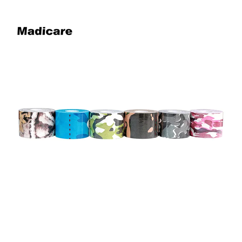 

Camouflage Kinesiology Tape for Athletes,Water Resistant,Reduce Pain and Injury Recovery,180% Elastic Stretch, 1 Roll, 16.4 Feet