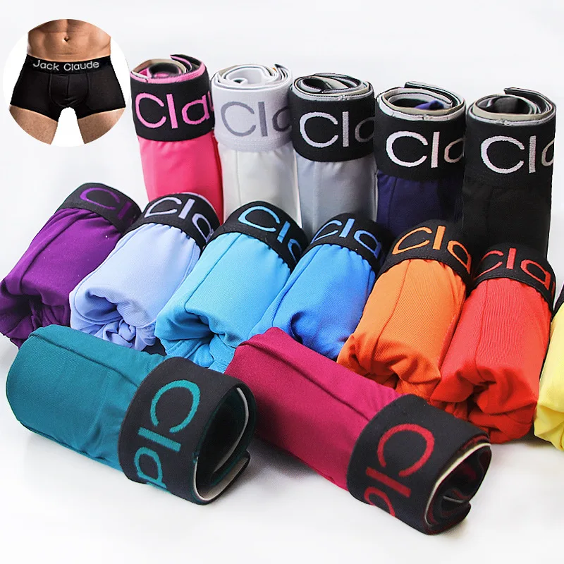 Cueca boxer masculina, roupa íntima sexy e macia, 10 pçs/lote
