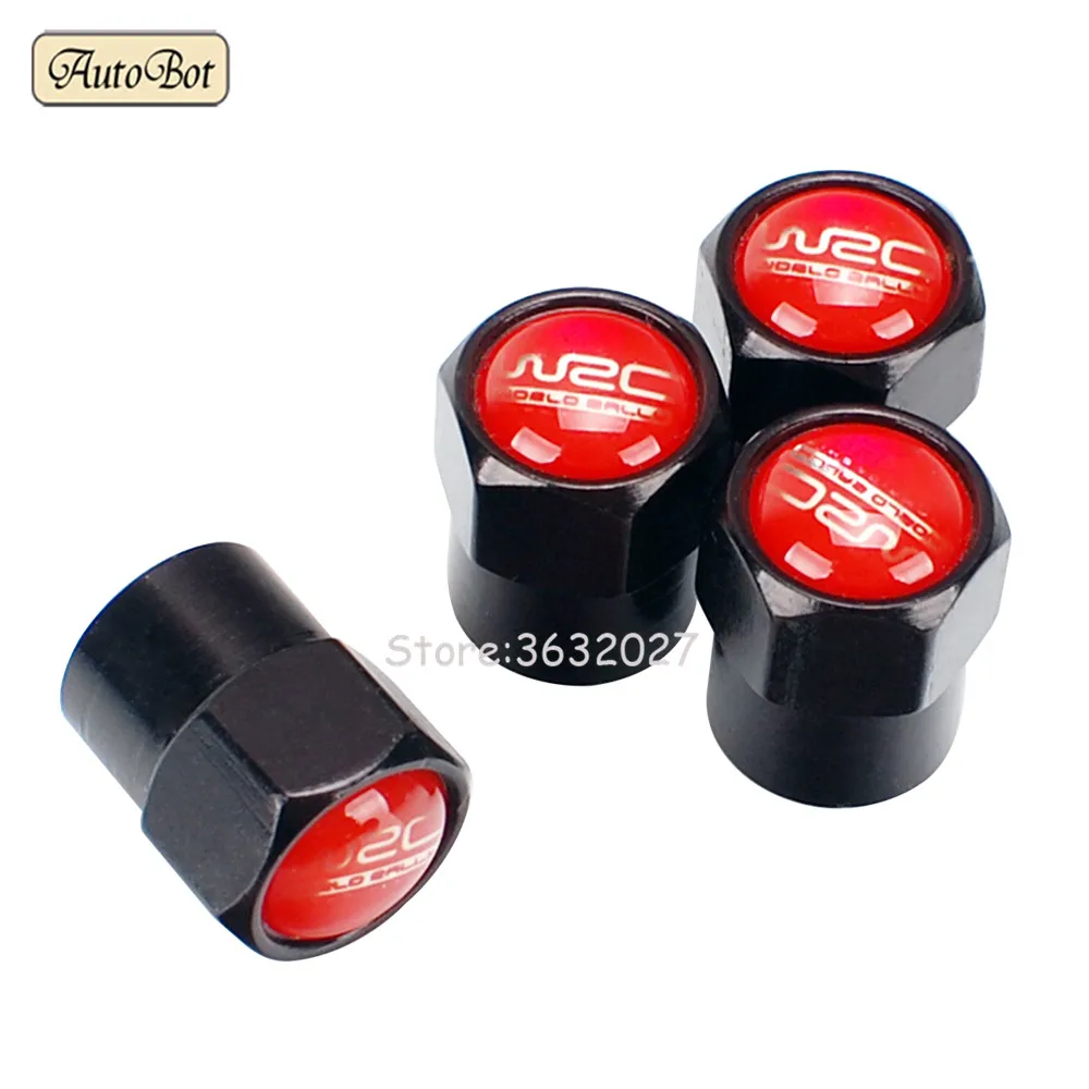 WRC Car Wheel Tire Valve Stems Caps For Citroen C4 Xsara Peugeot 206