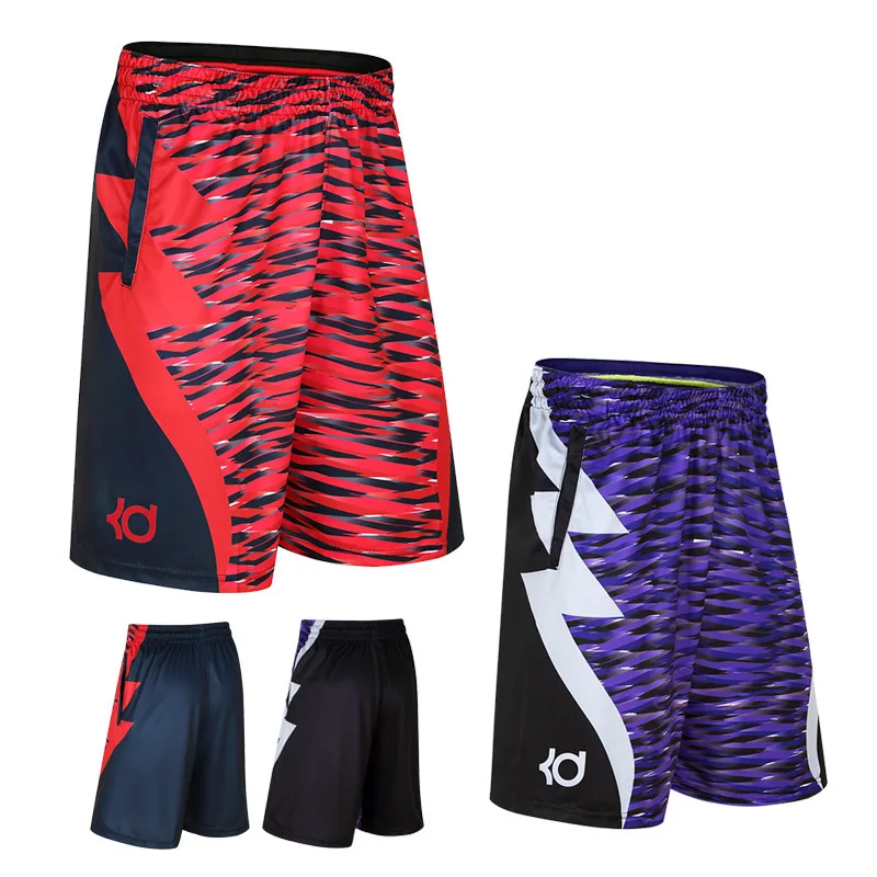 

Sports shorts men's fitness shorts five shorts over the knee loose large size both sides pocket basketball shorts training