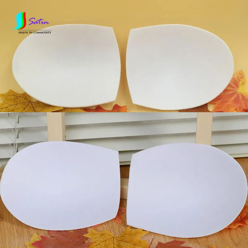

High Quality Sponge Cup Swimsuit Mold Cup For Brassing Suits Yoga Suits Lingerie Cups One Cup White 10 Pairs/lot S318P