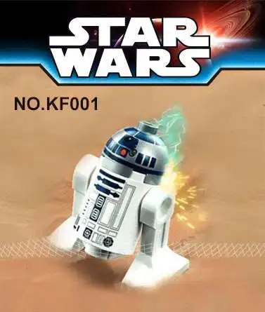 

KF001 Single Sale Building Blocks Super Heroes 7 The Force Awakens R2D2 Robot BB8 BB-8 Bricks Toys for children Gift