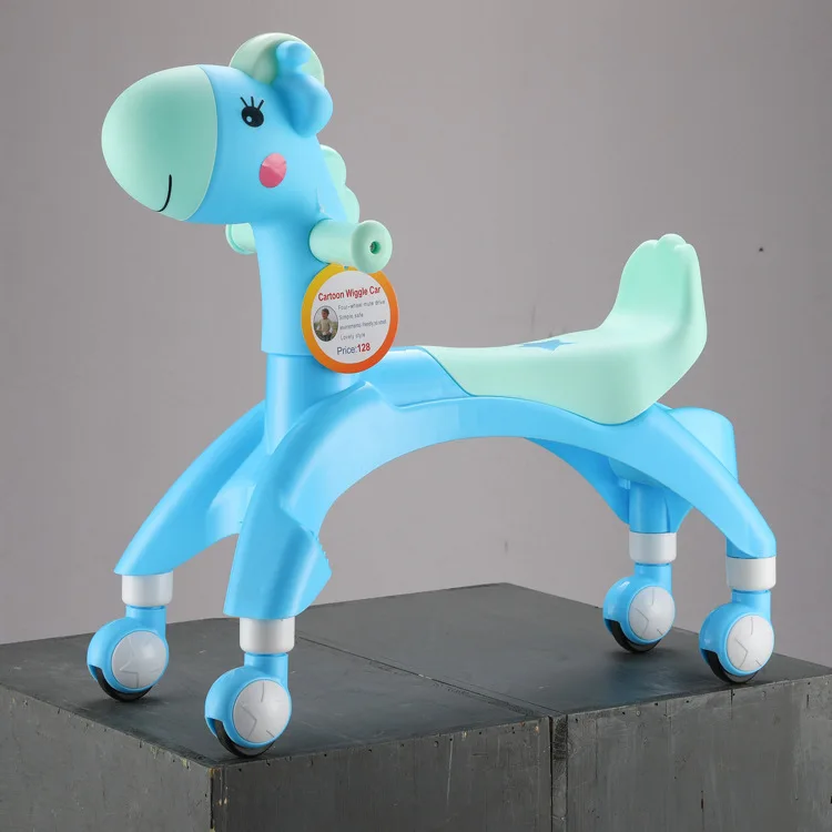 

Cartoon Children Walker Car Twisting Walking Car with Mute Wheels Baby Walkers Safety Baby Walker Antirollover Multi Funcion