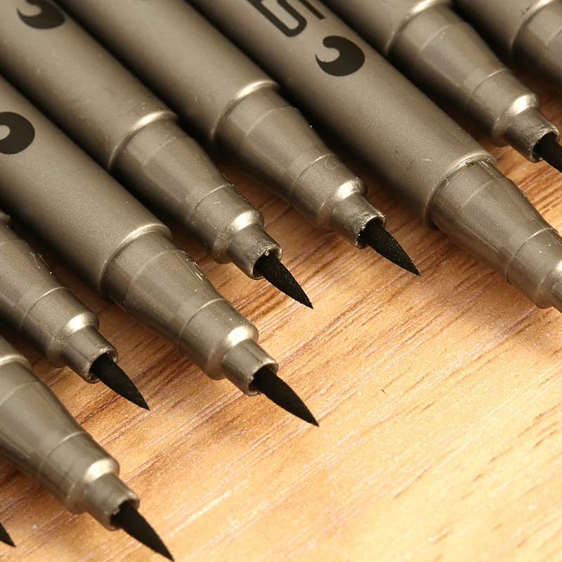 

1Pcs STA Art Marker Brush Pen Ink Black Pigment Liner Water Based for Drawing Painting Hand Writing