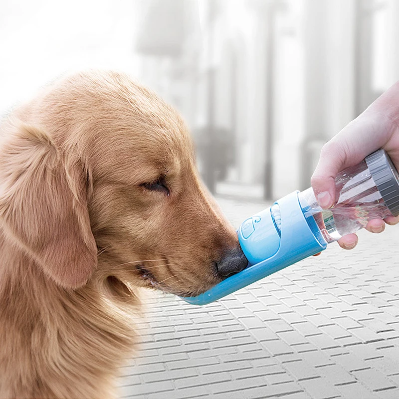 Dog Water Bottle For Walking, Portable Water Bottle With Activated