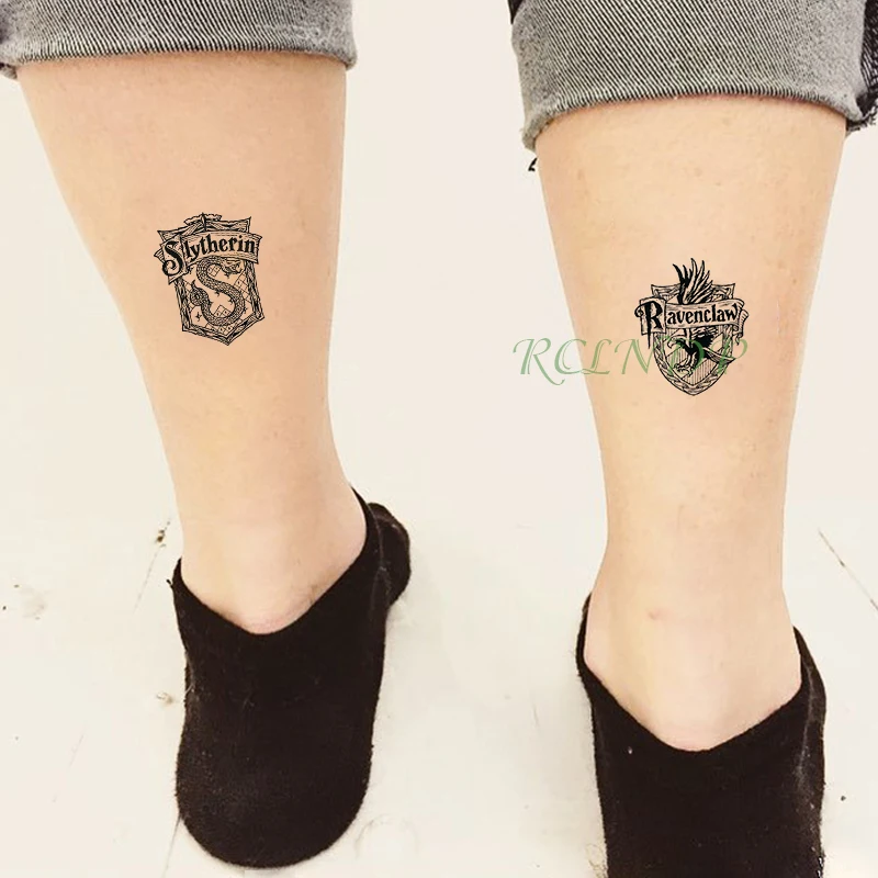 

Waterproof Temporary Tattoo sticker Harry Potter Hogwarts School of Witchcraft and Wizardry fake tatto flash tatoo for men women