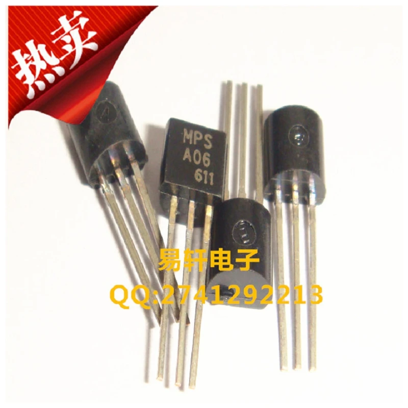 Free shipping new original MPSA06 MPSA06RLRAG TO 92 NPN silicon transistorsilicon pnp